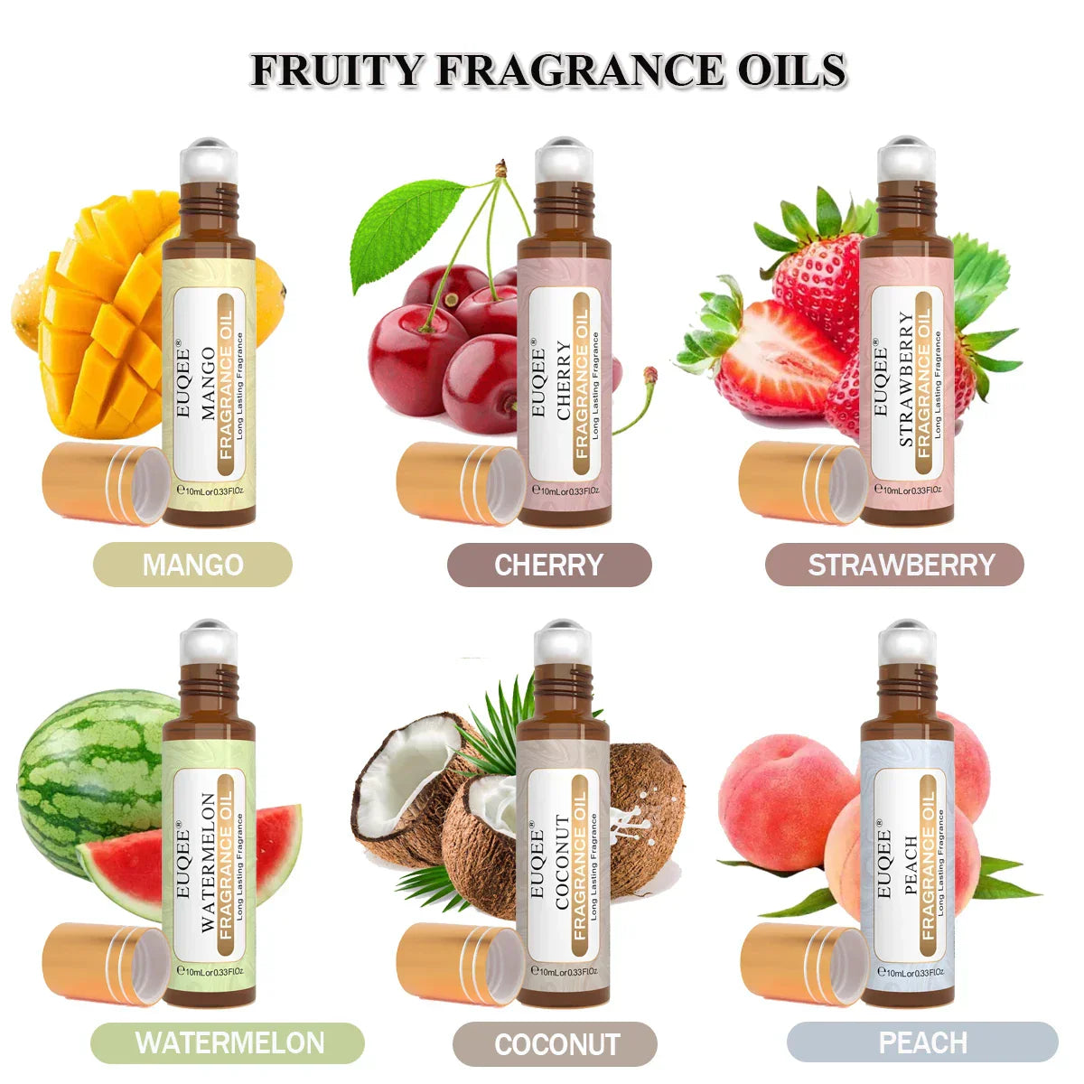 Unisex EUQEE 6pcs Fragrance Oil Set