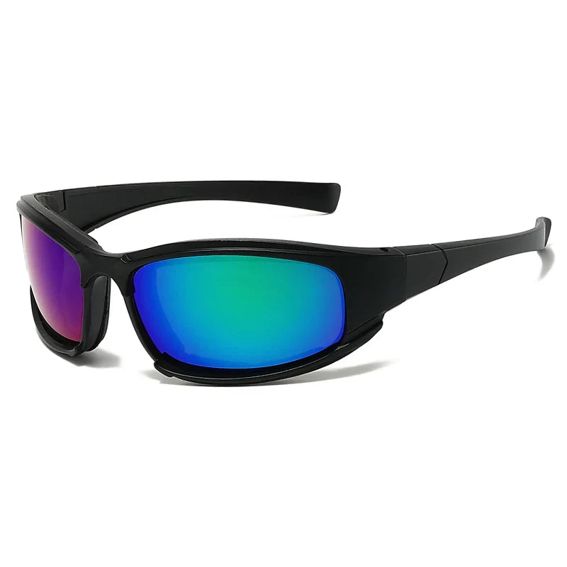 Black Silver UV Cycling Sunglasses