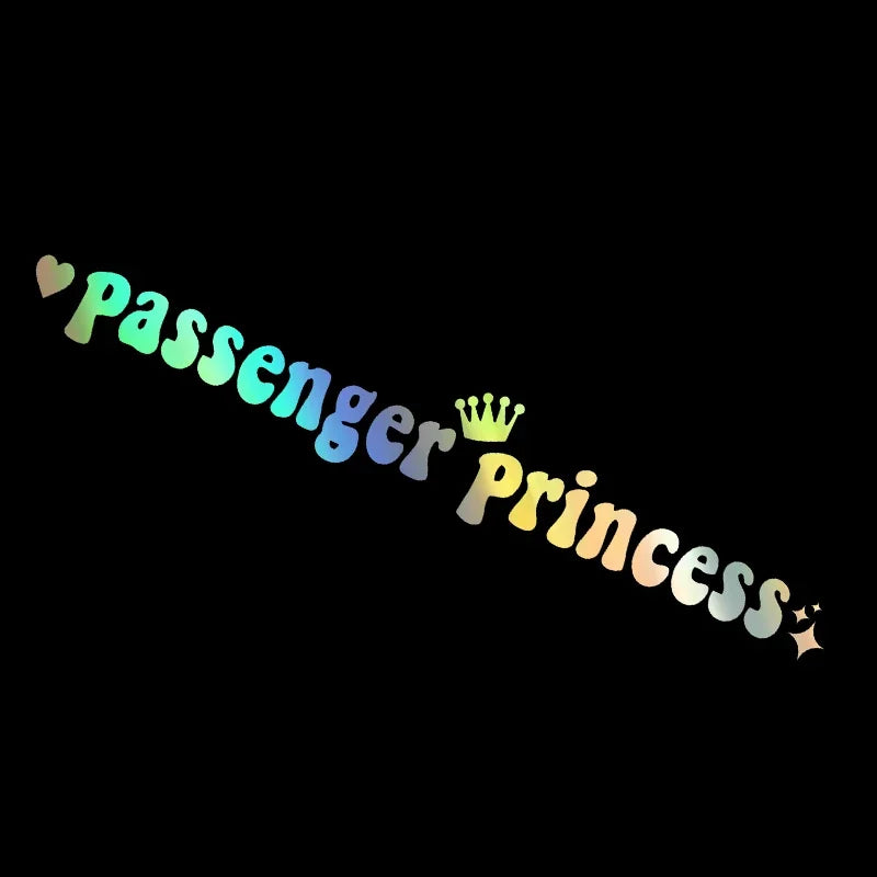 Passenger Princess Funny Car Sticker