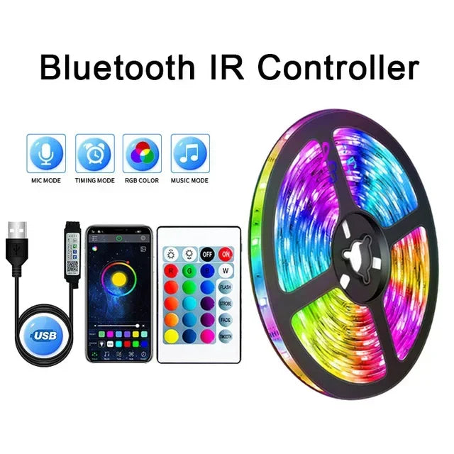 USB RGB LED Strip Lights