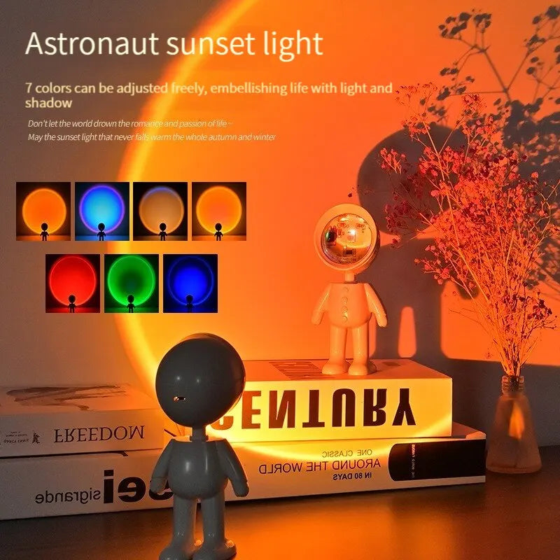Astronaut Sunset Projection Light