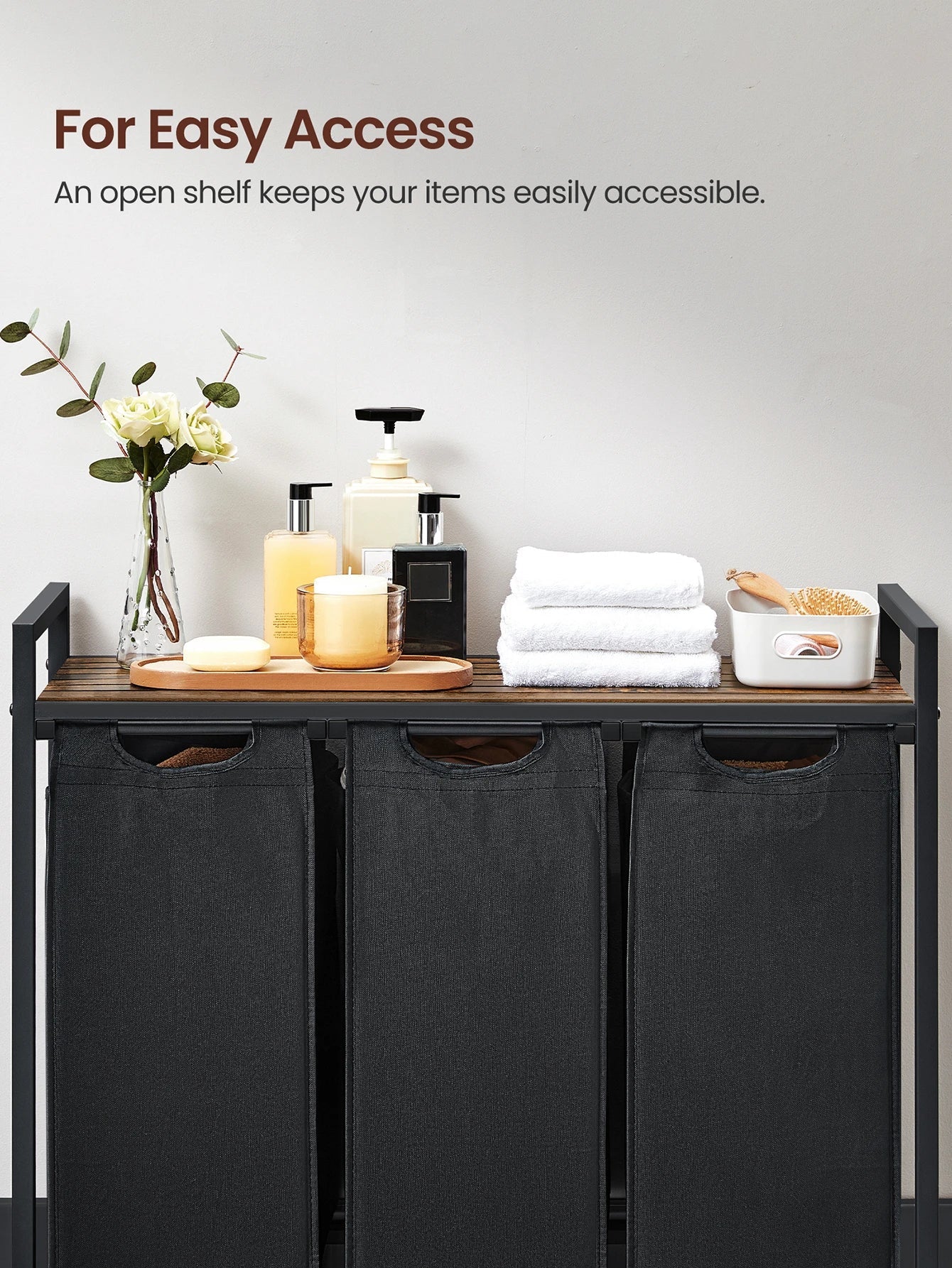 VASAGLE 3-Bag Laundry Sorter