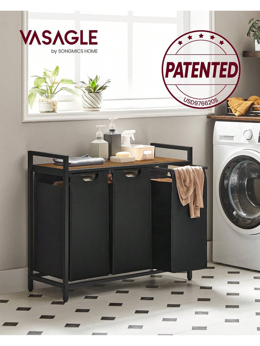 VASAGLE 3-Bag Laundry Hamper