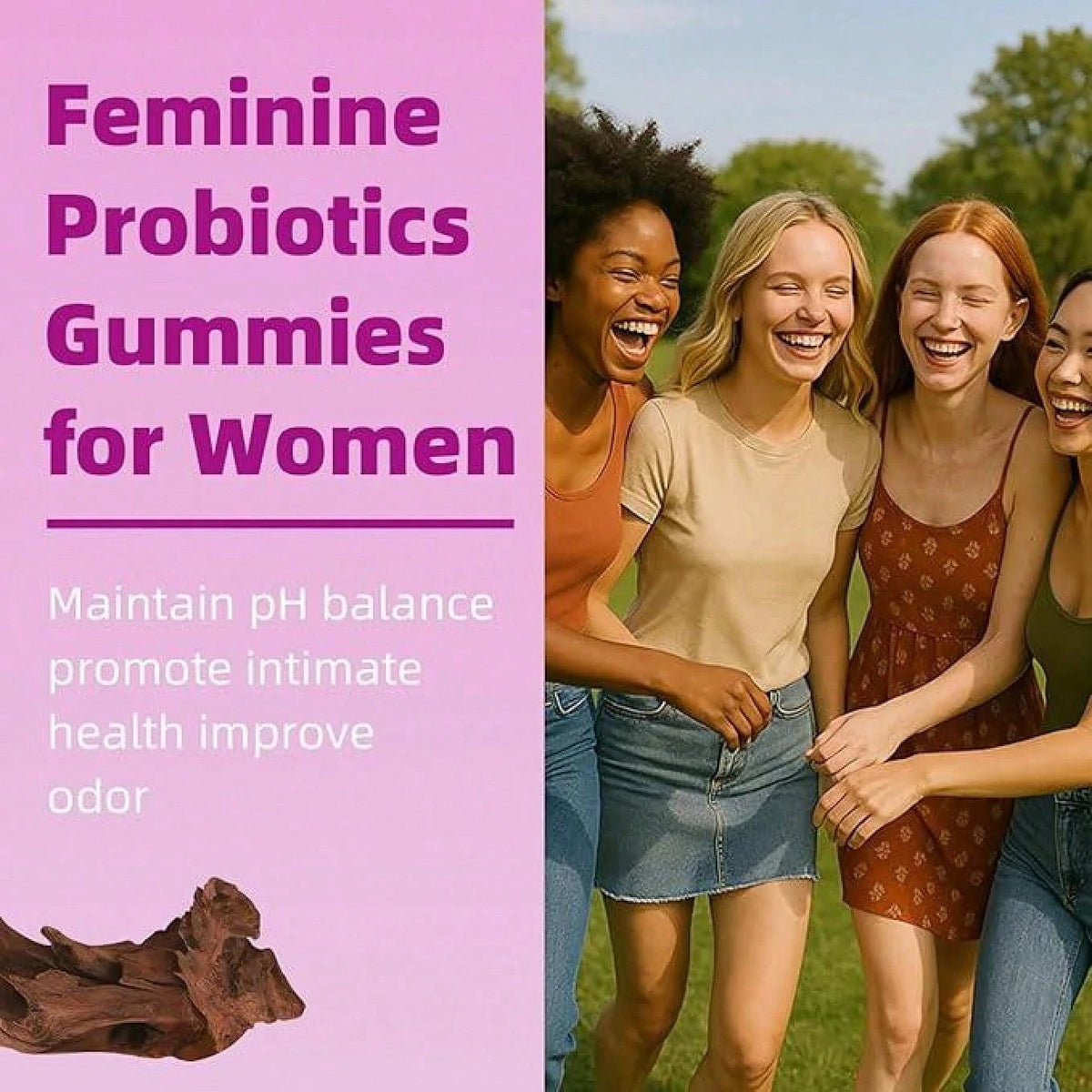 LEEFAR Women's Probiotic Pineapple Gummies