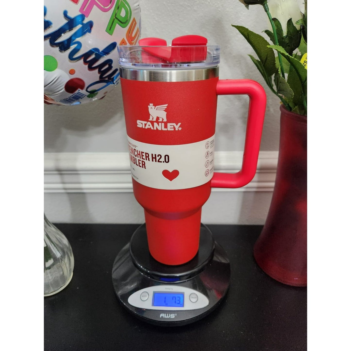 Stanley Cup Valentine Red Tumbler